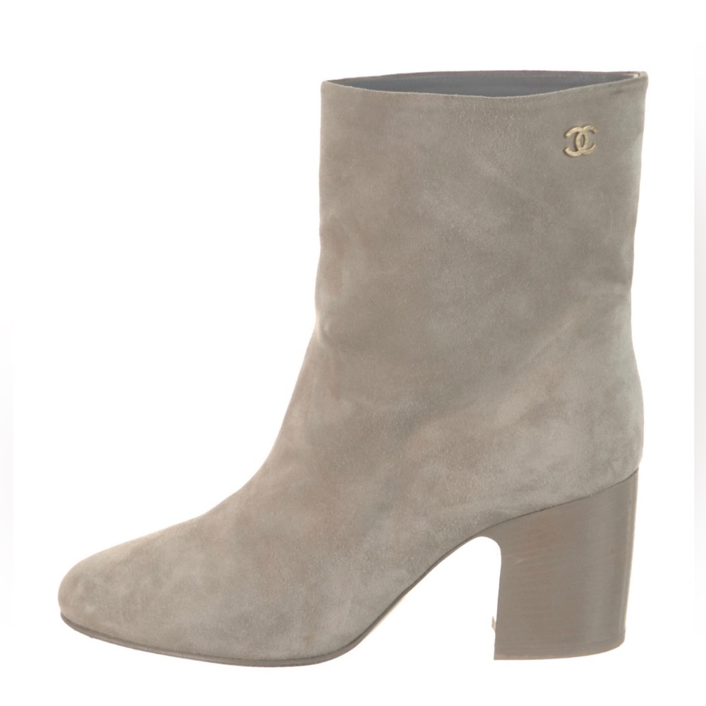 Chanel Suede Ankle Boot